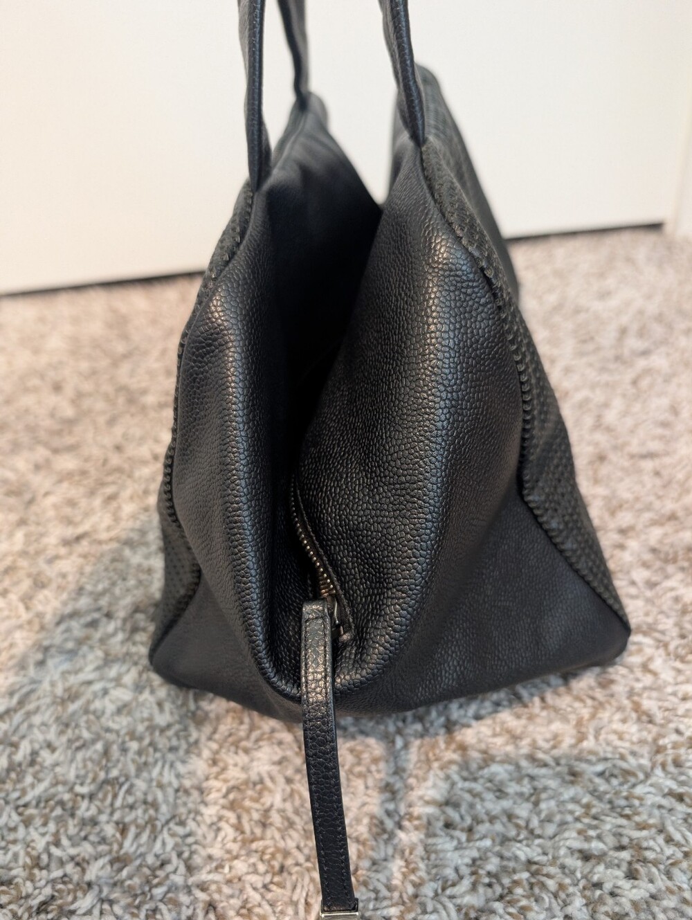 Authentic Chanel Black Perforated Leather CC Handle Bag - Picture 11 of 16